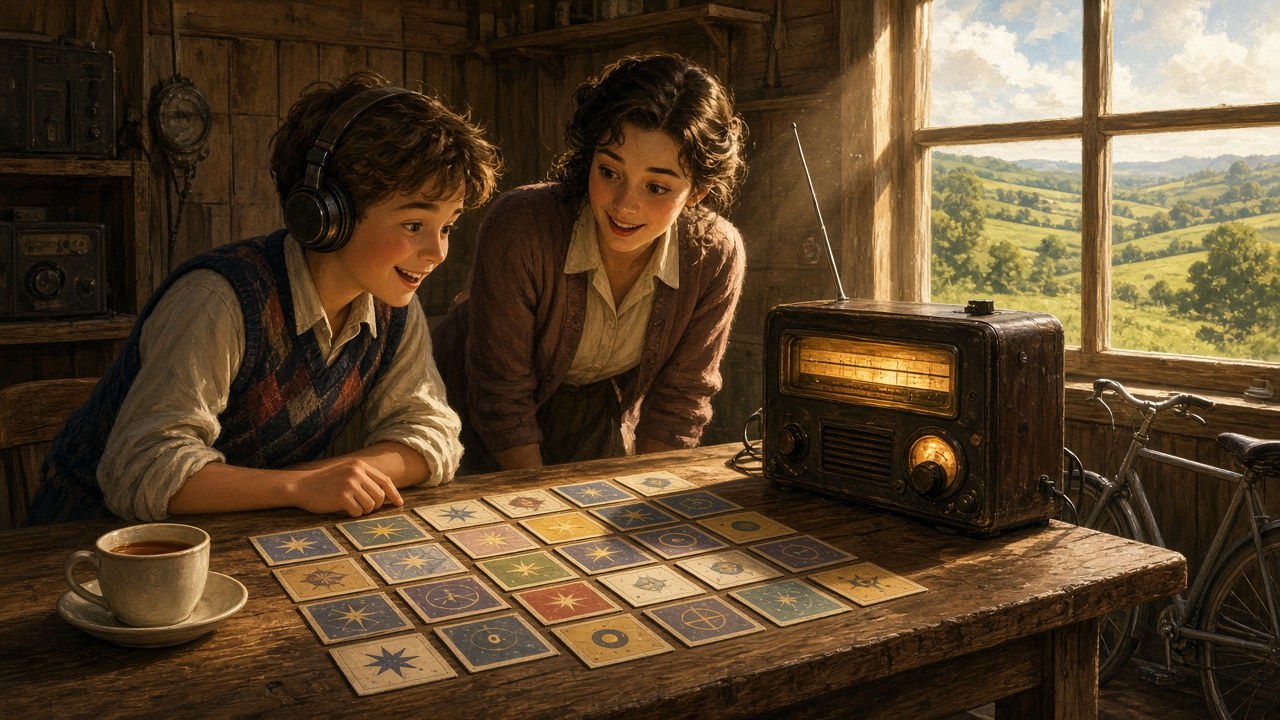 The Code Room: a young clerk in a wartime signals hut, listening for a pattern on the radio