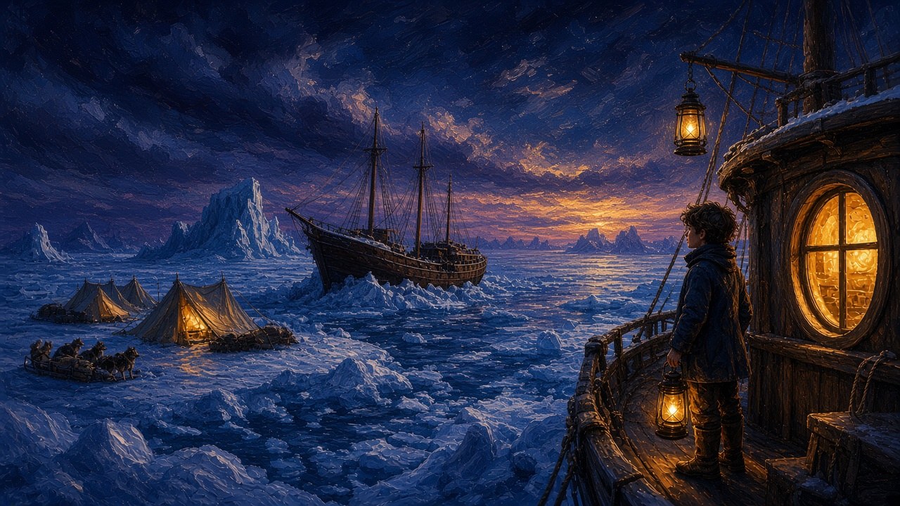 The Endurance Log, for older readers: Shackleton's ship locked in the Antarctic pack ice, 1915