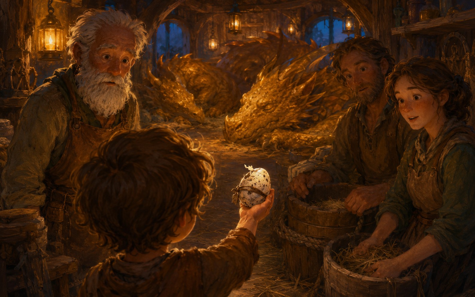 Emberwing: a small dragon egg wiggles to life in a child's hands